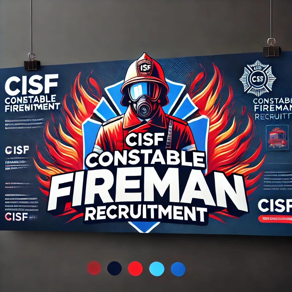 CISF Constable Fireman Recruitment