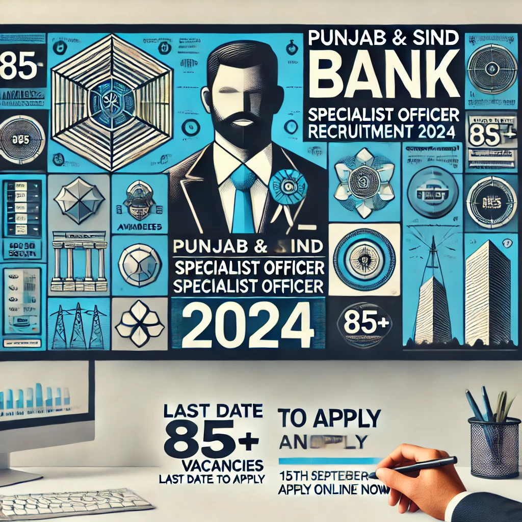 Specialist Officer Recruitment in Punjab Sind Bank 2024