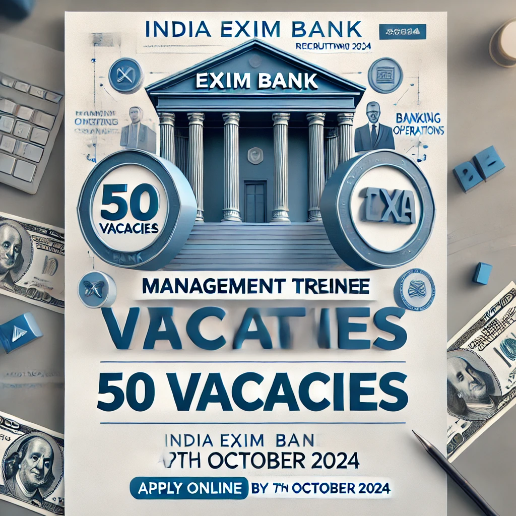 India Exim Bank Management Trainee Recruitment 2024