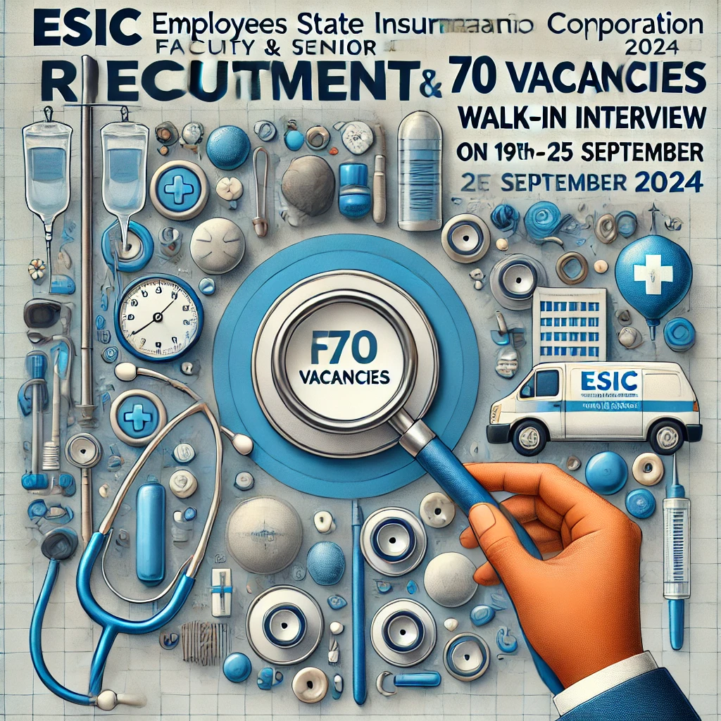 ESIC Hyderabad Faculty & Senior Resident Recruitment 2024